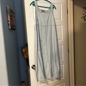 Authentic & Original Directives Vintage Chambray Light Blue Jumper Dress Size S